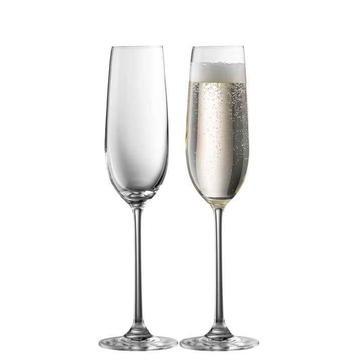 Galway Crystal Solus Flute Pair
