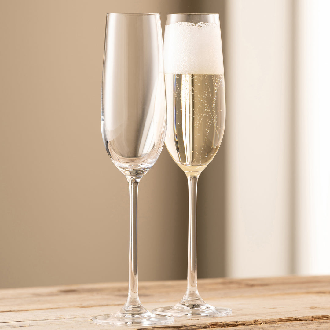 Galway Crystal Solus Flute Pair