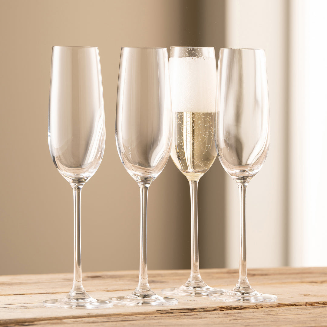 Galway Crystal Solus Flute Set of 4
