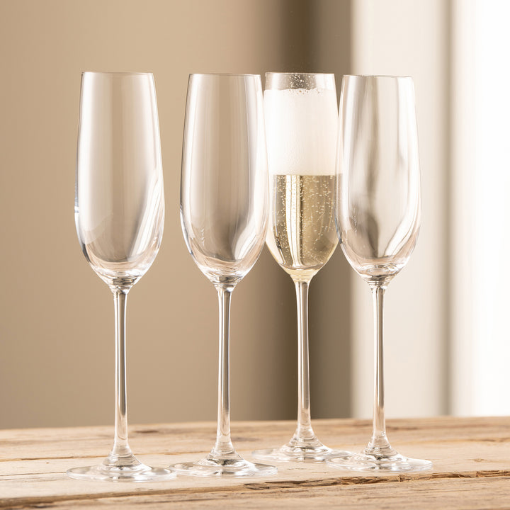 Galway Crystal Solus Flute Set of 4