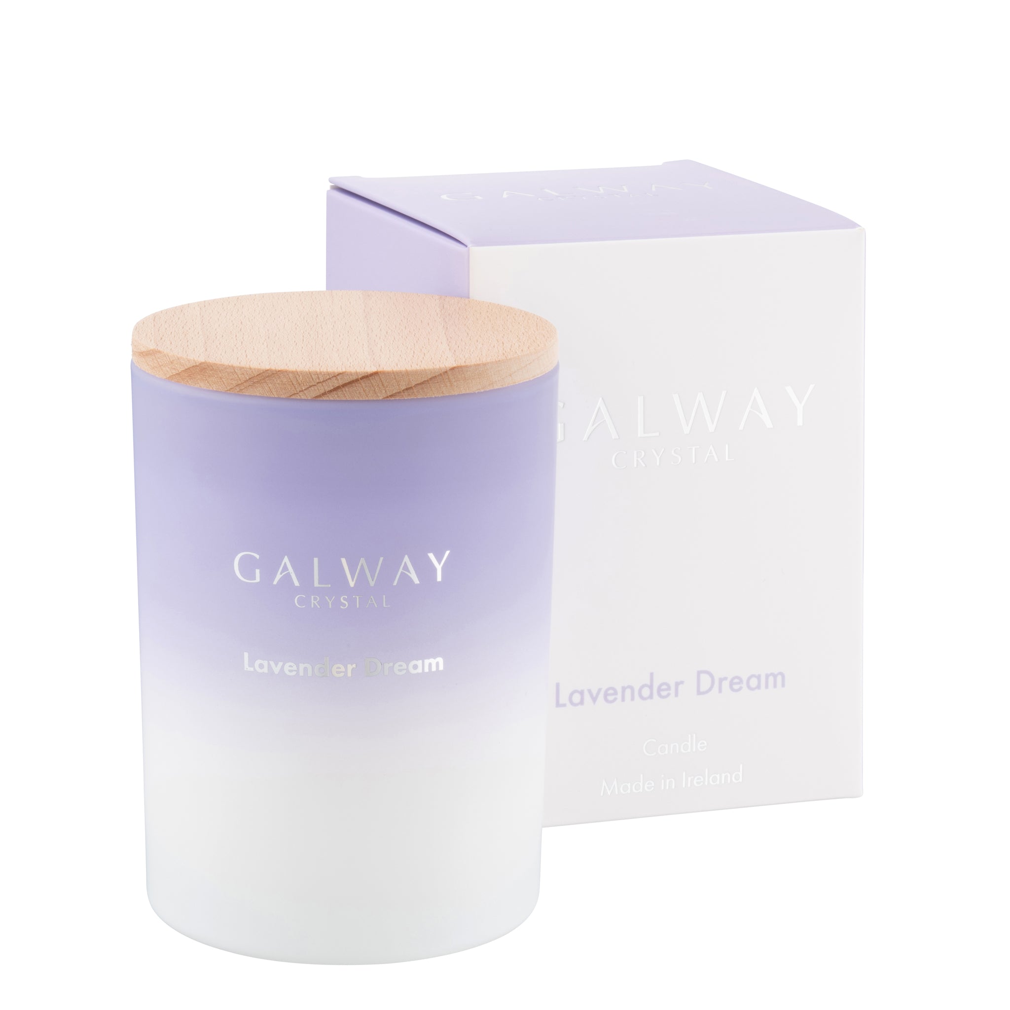 Belleek Galway Crystal Lavender Dream Candle