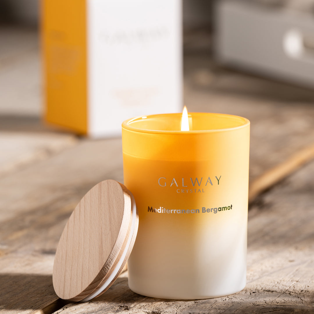 Galway Crystal Mediterranean Bergamot Candle