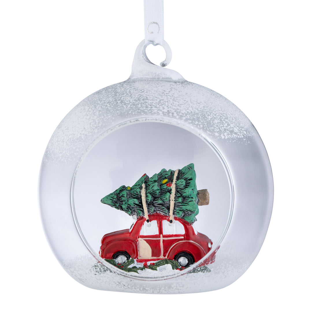 Galway Crystal Vintage Car Hanging Bauble