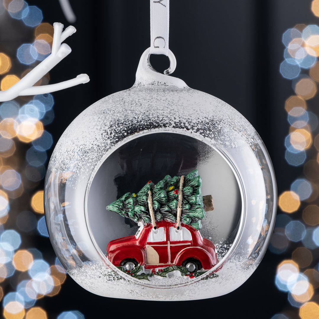 Galway Crystal Vintage Car Hanging Bauble