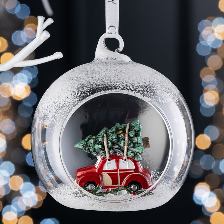Galway Crystal Vintage Car Hanging Bauble