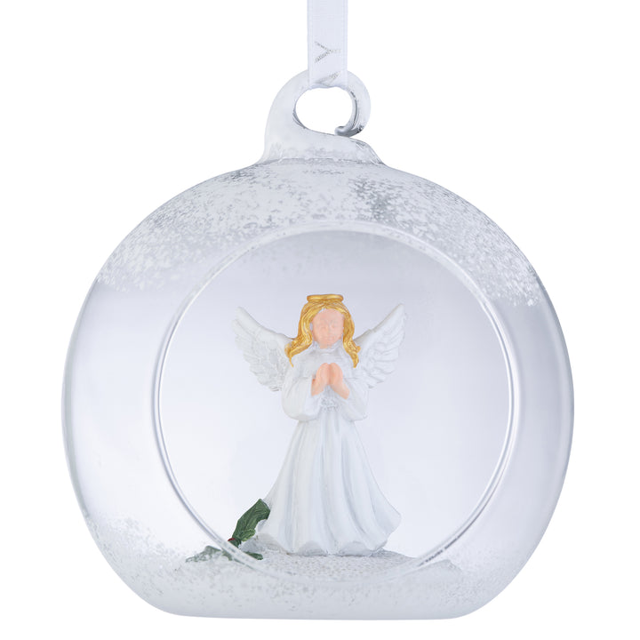 Galway Crystal Christmas Angel Hanging Bauble