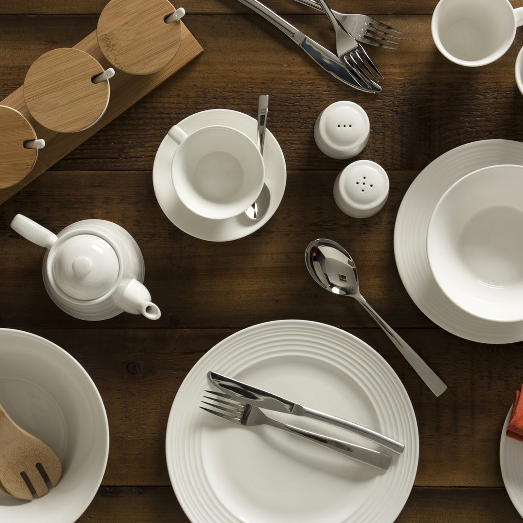 Belleek Living Ripple Dinnerware 12 Piece Set