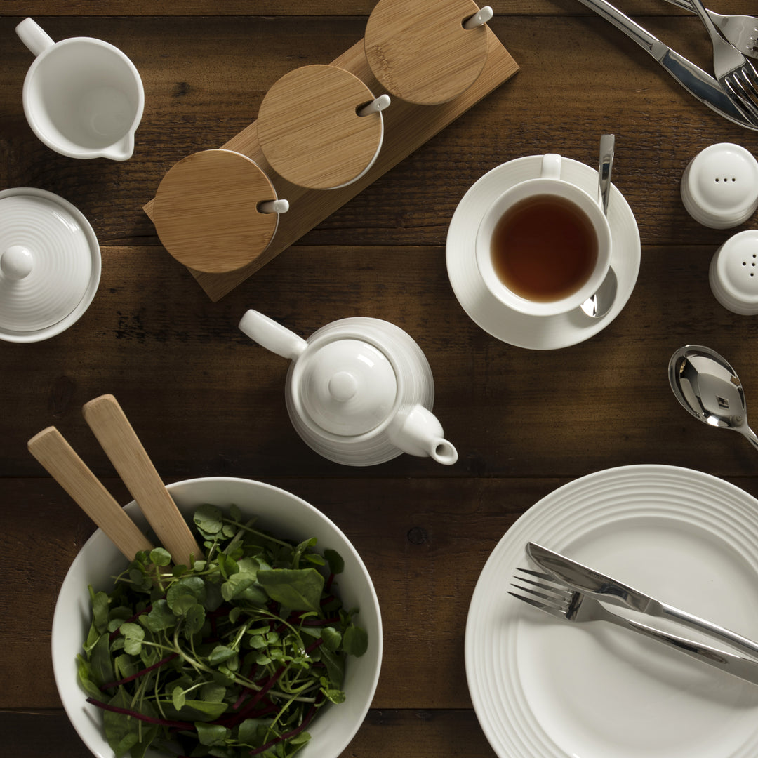 Belleek Living Ripple Dinnerware 12 Piece Set