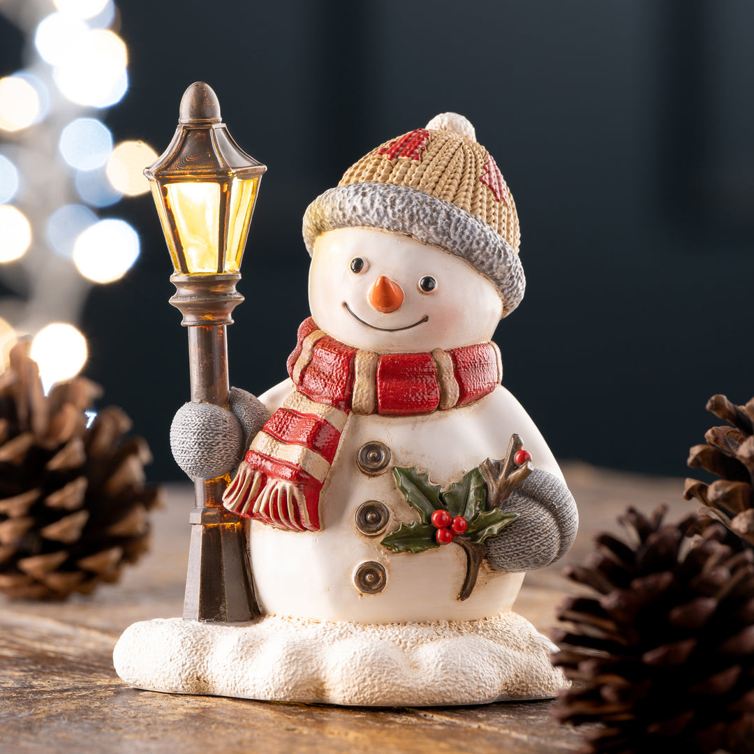 Aynsley Snowman Lamp Post LED