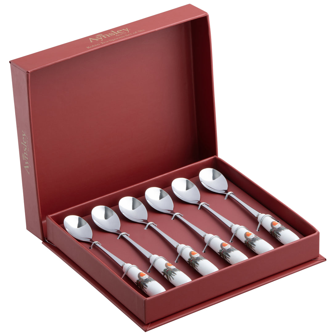 Aynsley Robin Teaspoons Set of 6