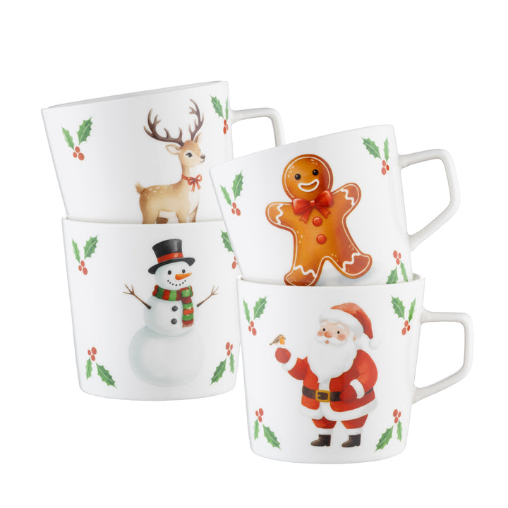 Aynsley Characters Mugs Set of 4