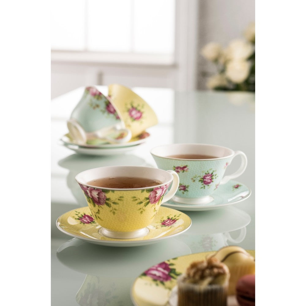 Aynsley-Archive-Rose-Tea-Cup-and-Saucer-Set