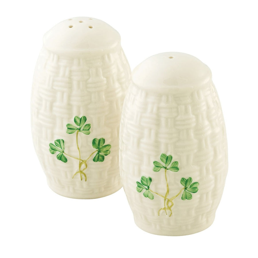 Belleek-Classic-Shamrock-Salt-&-Pepper-Set