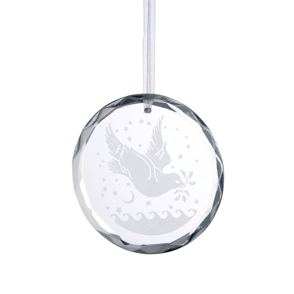 Dove Round Hanging Ornament