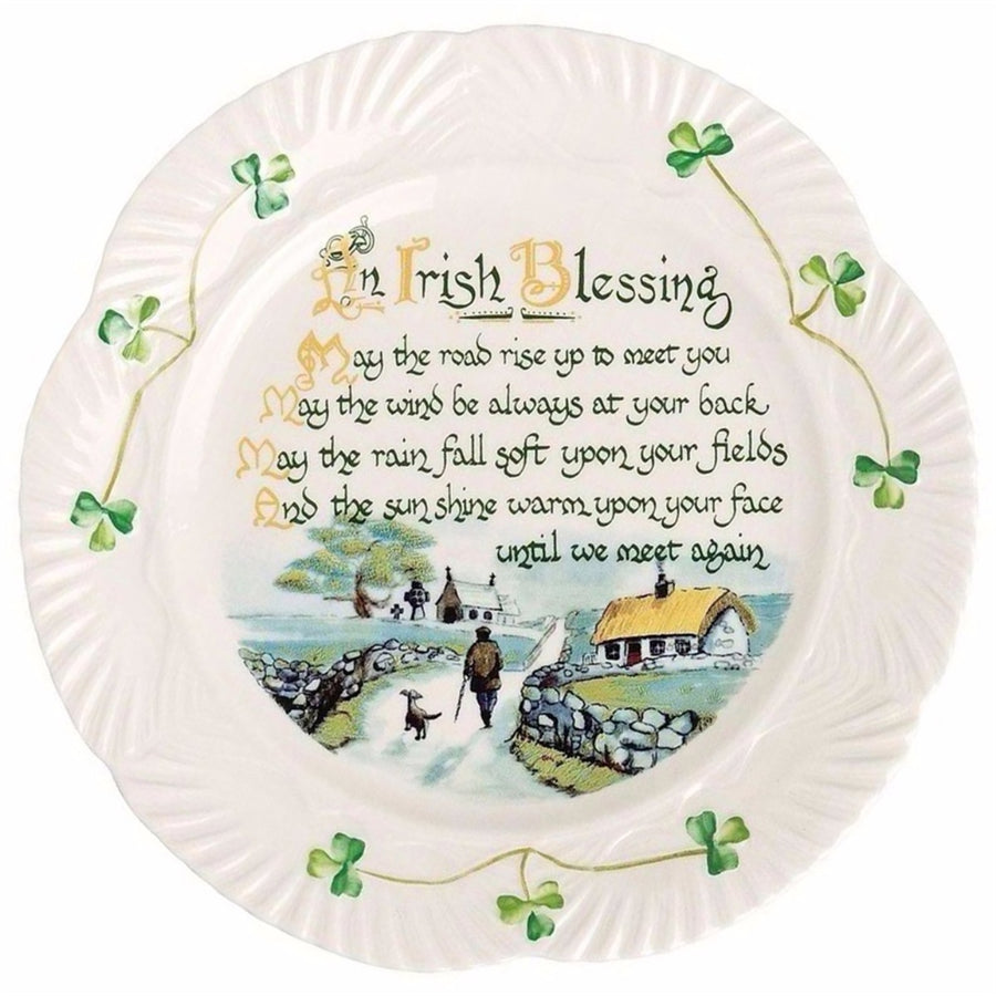 Belleek Classic Irish Blessing Plate