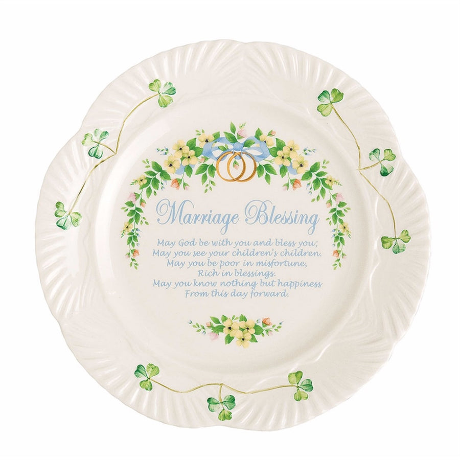 Belleek Classic Marriage Blessing Plate