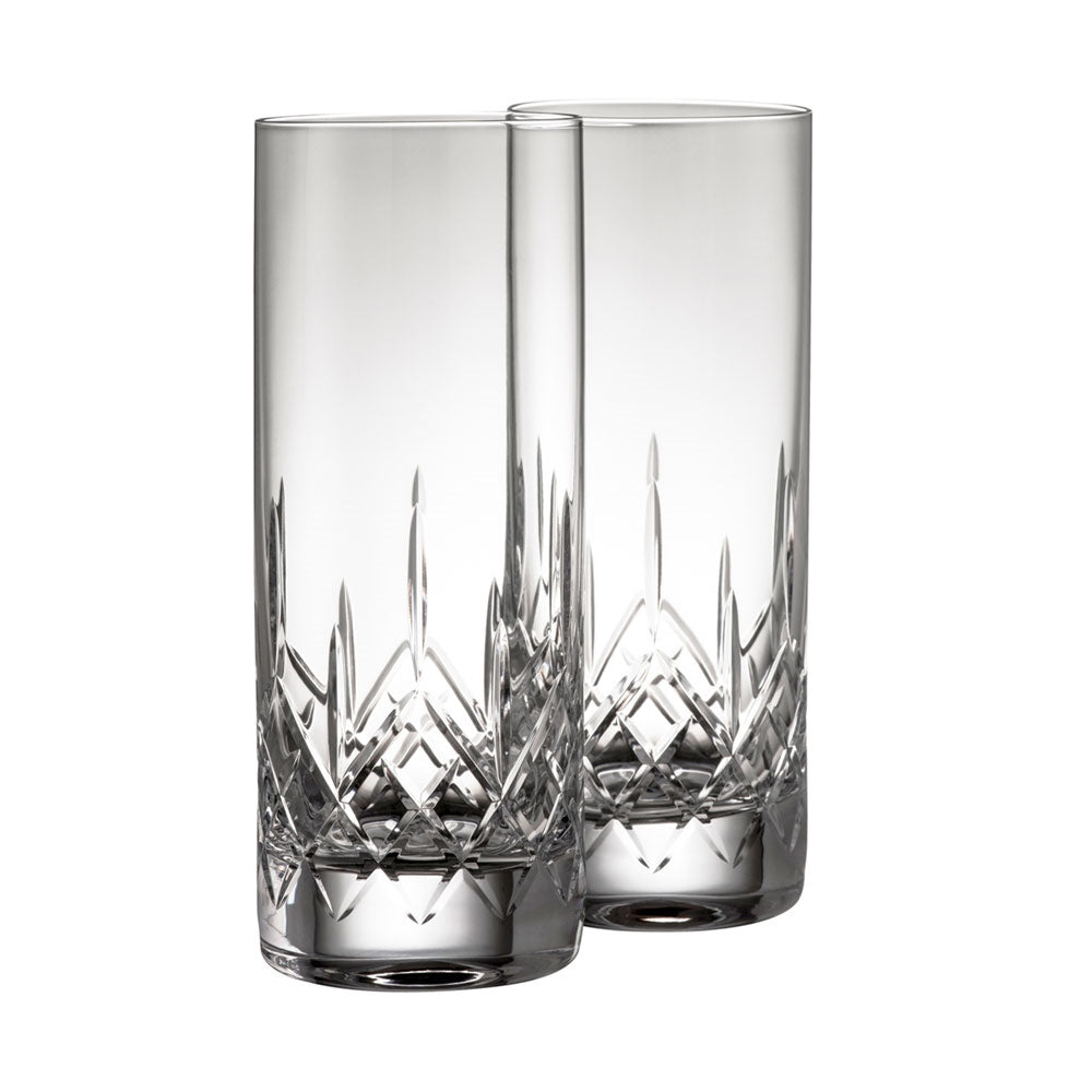 Galway Crystal Longford HiBall Glass Pair