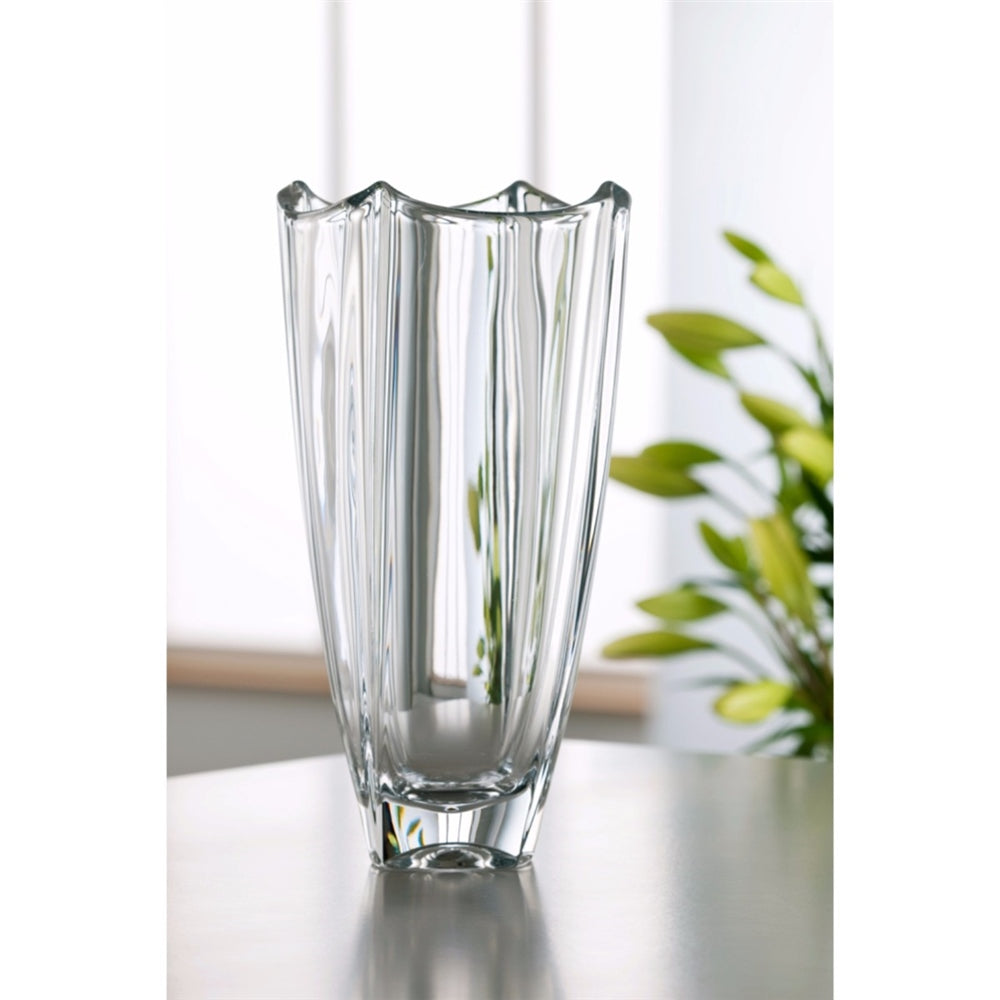 Galway-Crystal-Dune-12"-Square-Vase