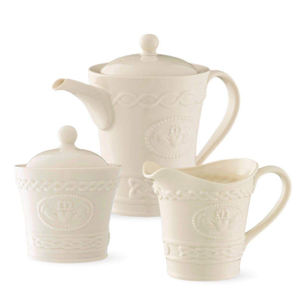 Belleek Classic Claddagh Tea Set – Belleek Pottery