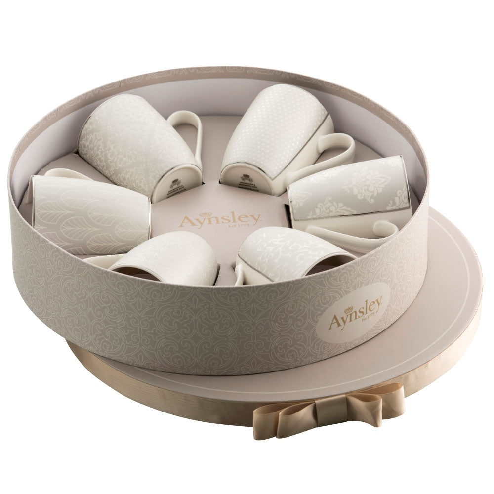 Brocade 6 Mugs Hat Box