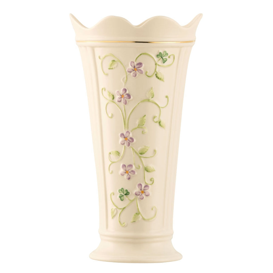 Belleek-Classic-Irish-Flax-9.5"-Vase