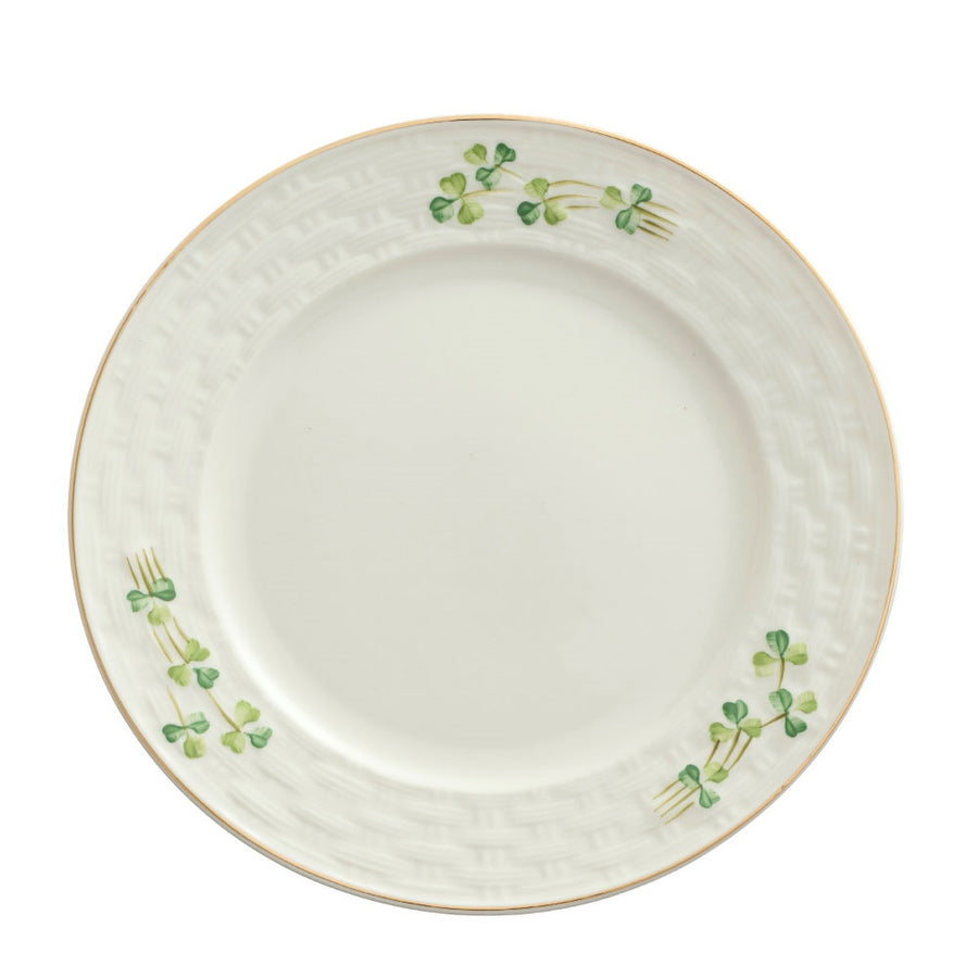 Belleek Classic 1880 - Gold Shamrock Dinner Plate
