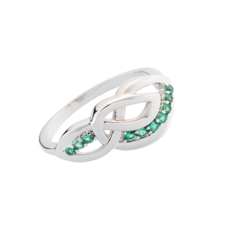 Belleek Living Jewellery Emerald Ring