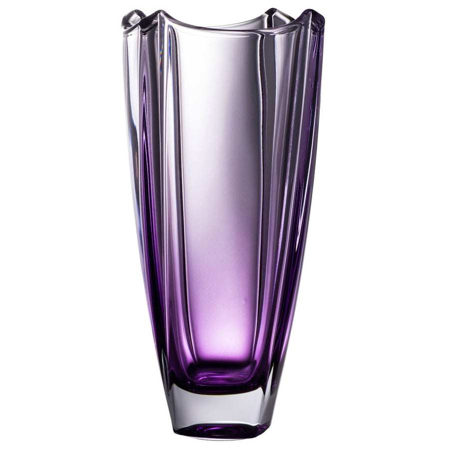 Galway-Crystal-Amethyst-Dune-12"-Square-Vase