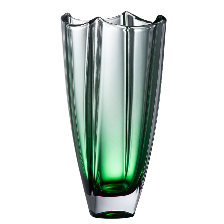 Galway-Crystal-Emerald-Dune-10"-Square-Vase