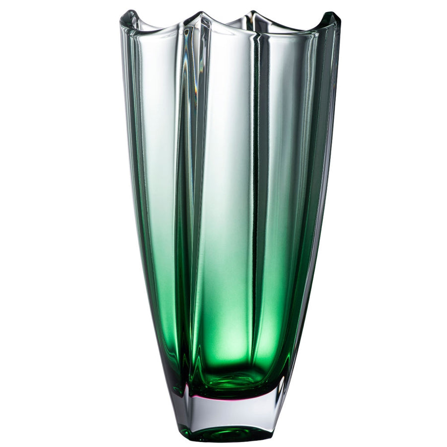 Galway-Crystal-Emerald-Dune-12"-Square-Vase