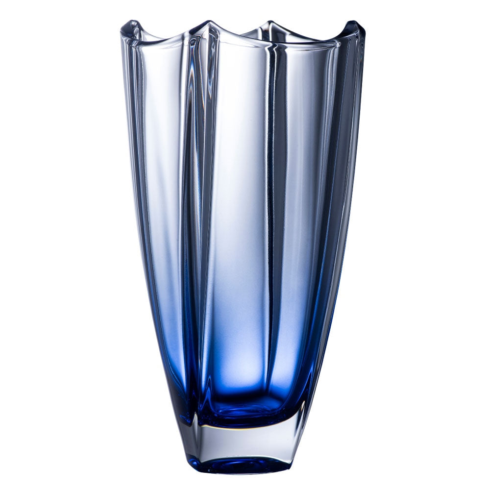 Sapphire Dune 10" Square Vase