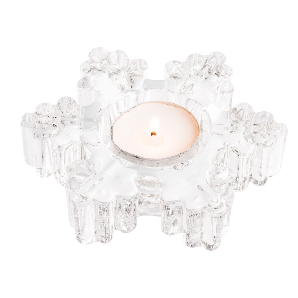 Galway Living Snowflake Votive with LED Tealight
