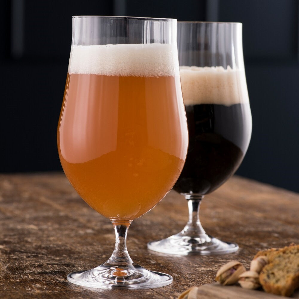Galway Crystal Erne Craft Beer / Cocktail Glasses Pair