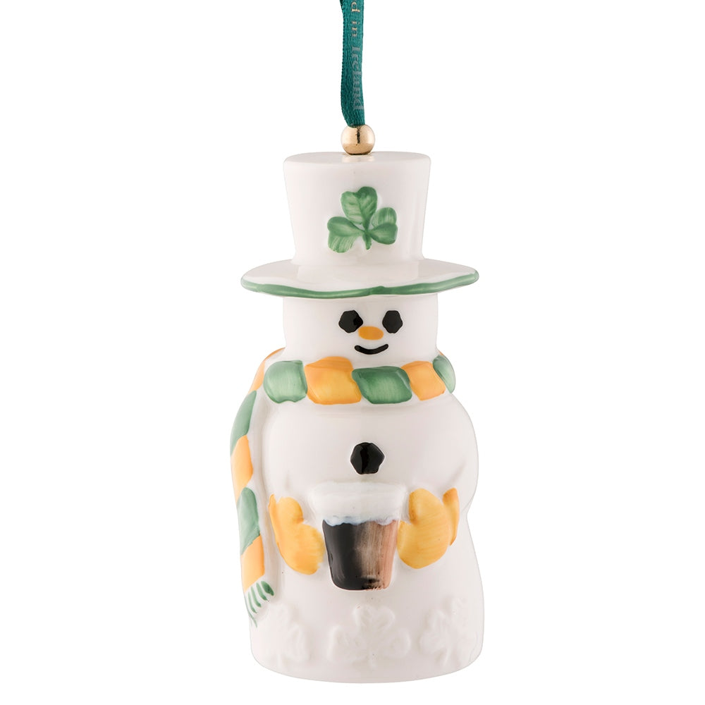 Paddy Snowman Bell Ornament