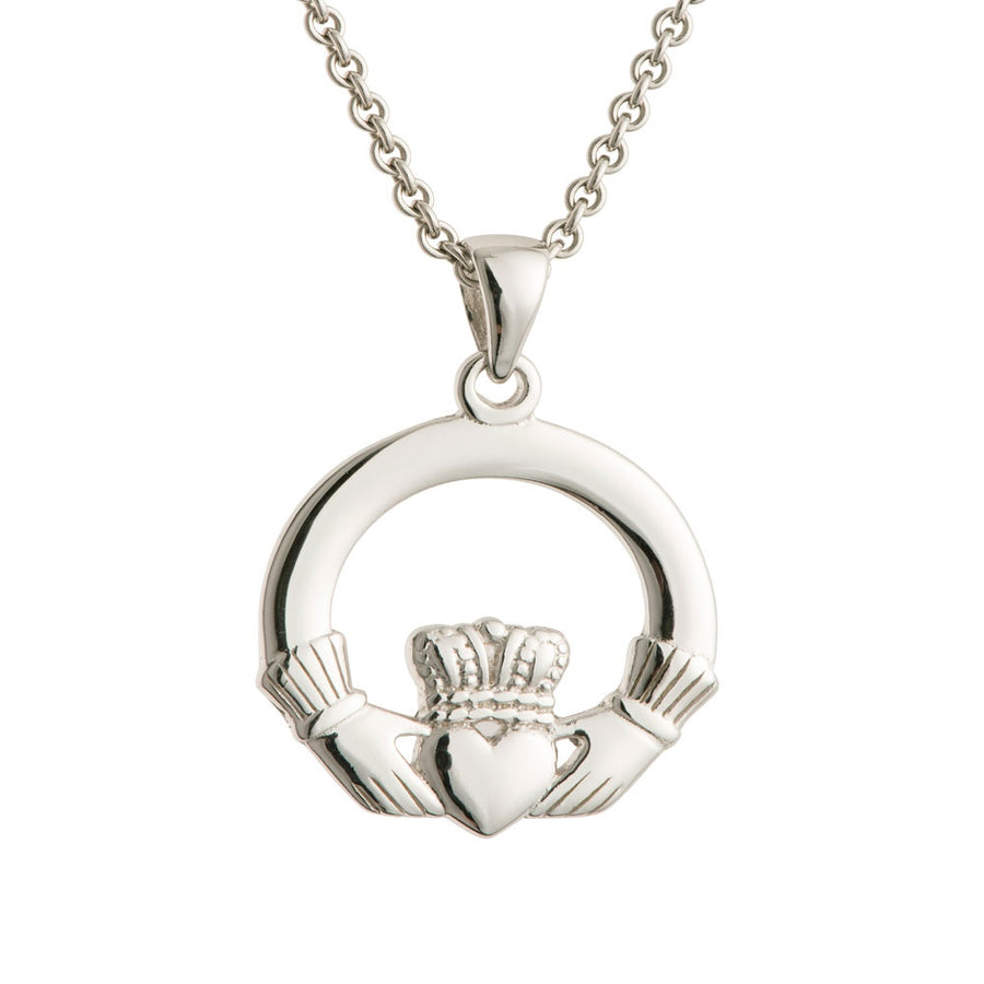 Galway-Crystal-Jewellery-Claddagh-Sterling-Silver-Pendant