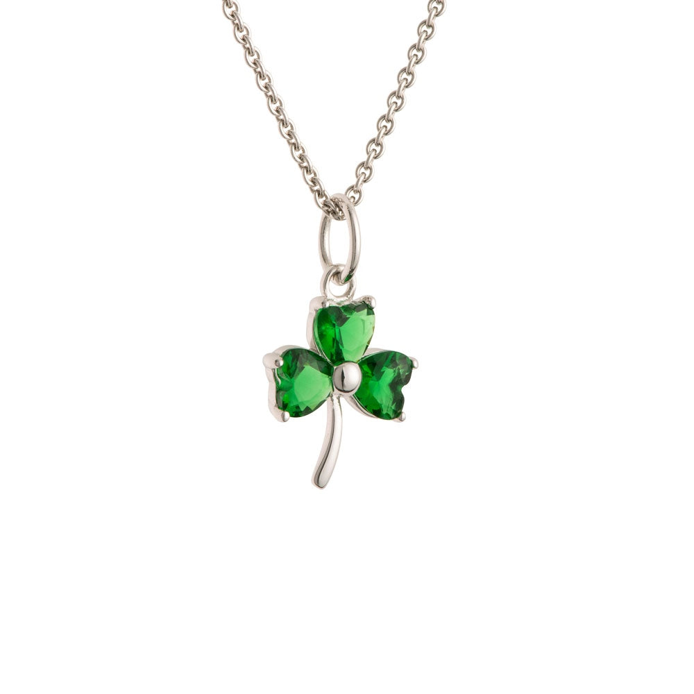 Galway-Crystal-Jewellery-Shamrock-Green-Crystal-Sterling-Silver-Pendant
