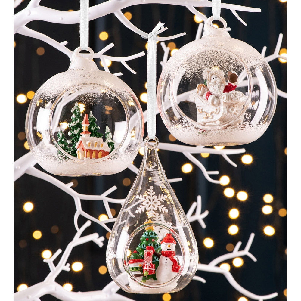 Galway Living  Church Scene Hanging Bauble