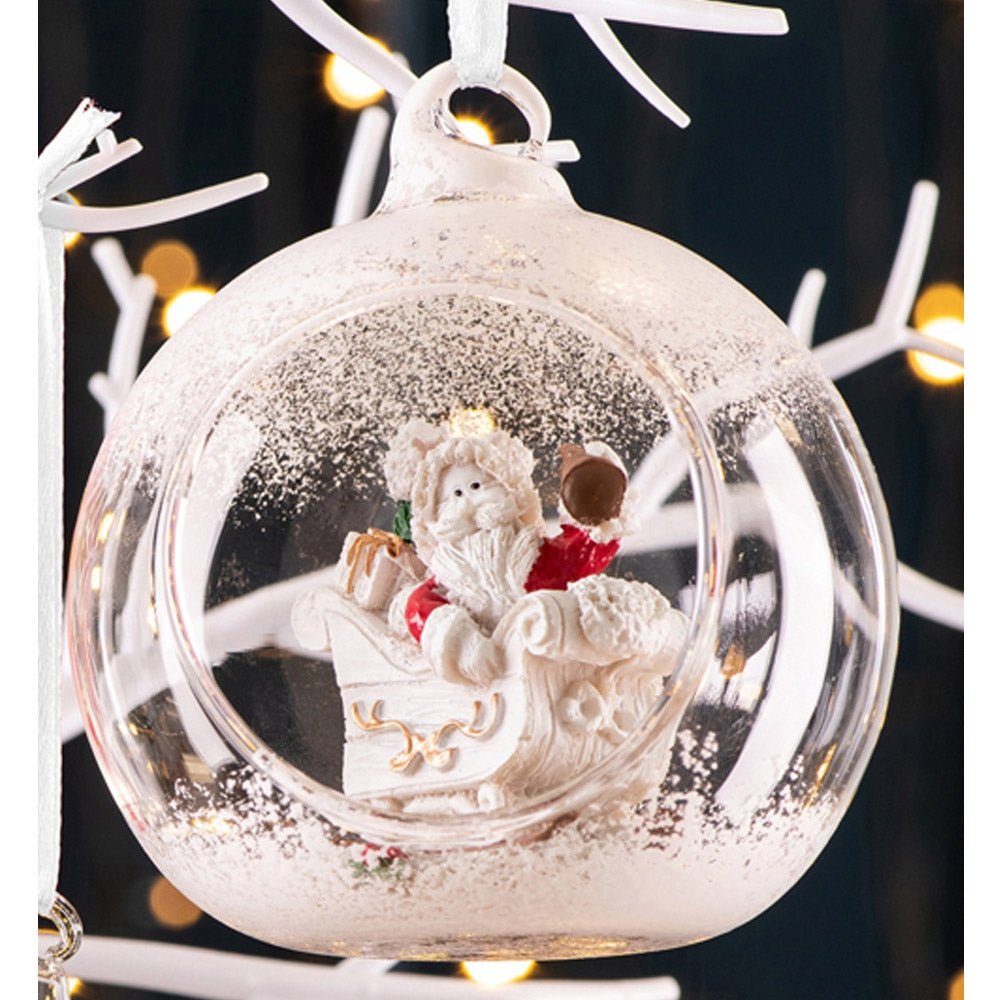 Galway Living Santa's Sleigh  Hanging Bauble Ornament