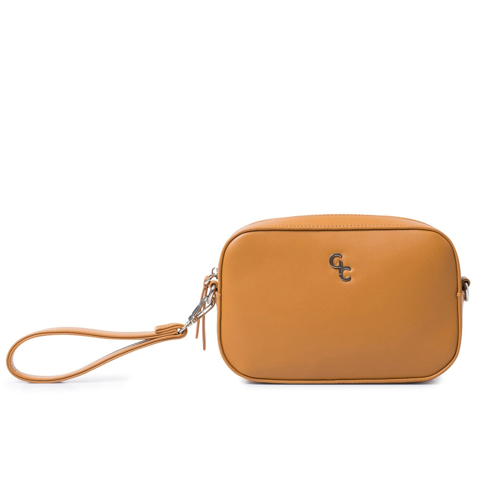 Galway Crystal Fashion Crossbody Bag - Tan