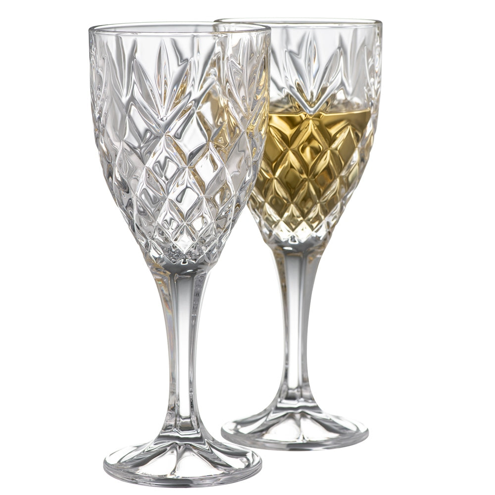 Galway Crystal Renmore Goblet Pair