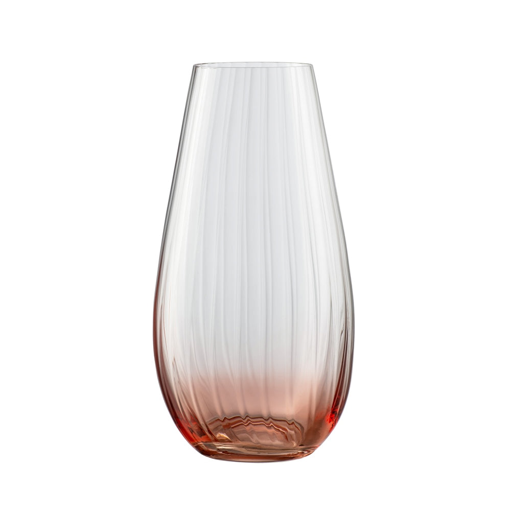 belleek Galway Crystal Erne 9.5" Vase Blush