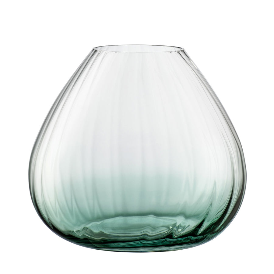 Galway Crystal Erne Rose Bowl Aqua