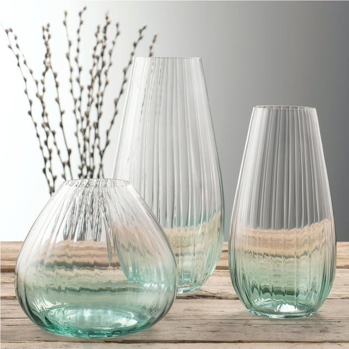 Galway-Crystal-Erne-12"-Vase-Aqua