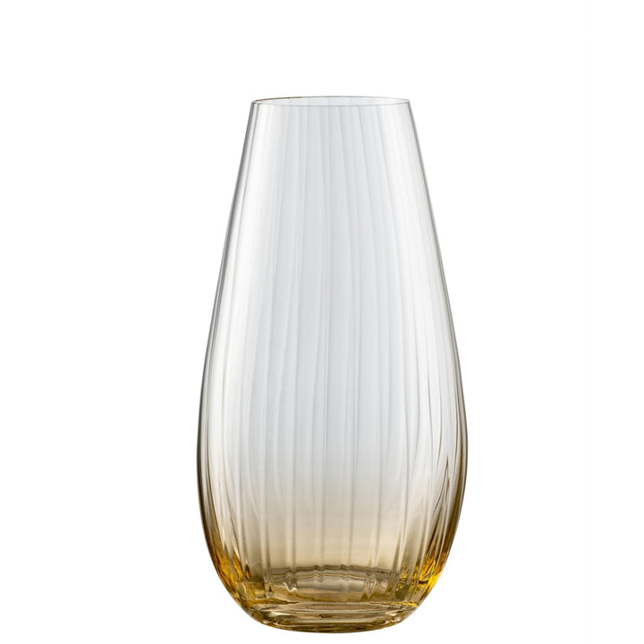 Galway-Crystal-Erne-9.5"-Vase-Amber