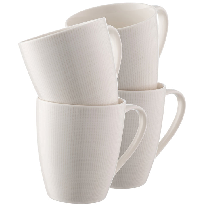 Aynsley Spots & Dots Mugs Set of 4 Warm Grey