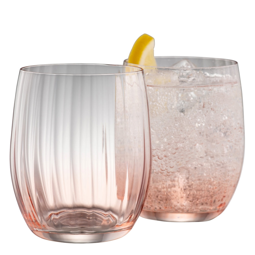Galway Crystal Erne Blush Tumbler Set (2 Glasses)