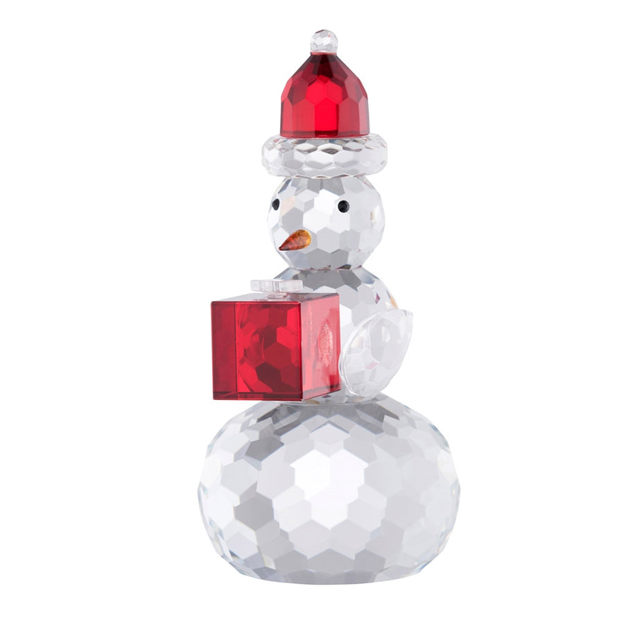 Galway Living Gem Snowman with Red Hat & Gift Box