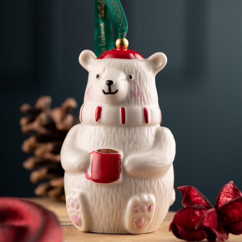 Belleek Classic Polar Bear Ornament