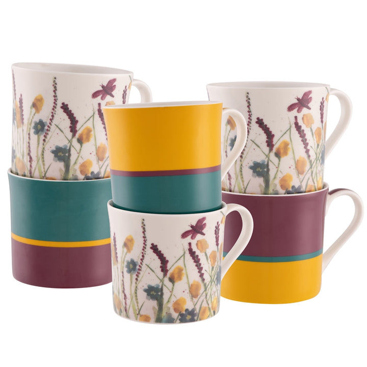 Belleek Living Dreamy Meadow 6 Piece Mug Set