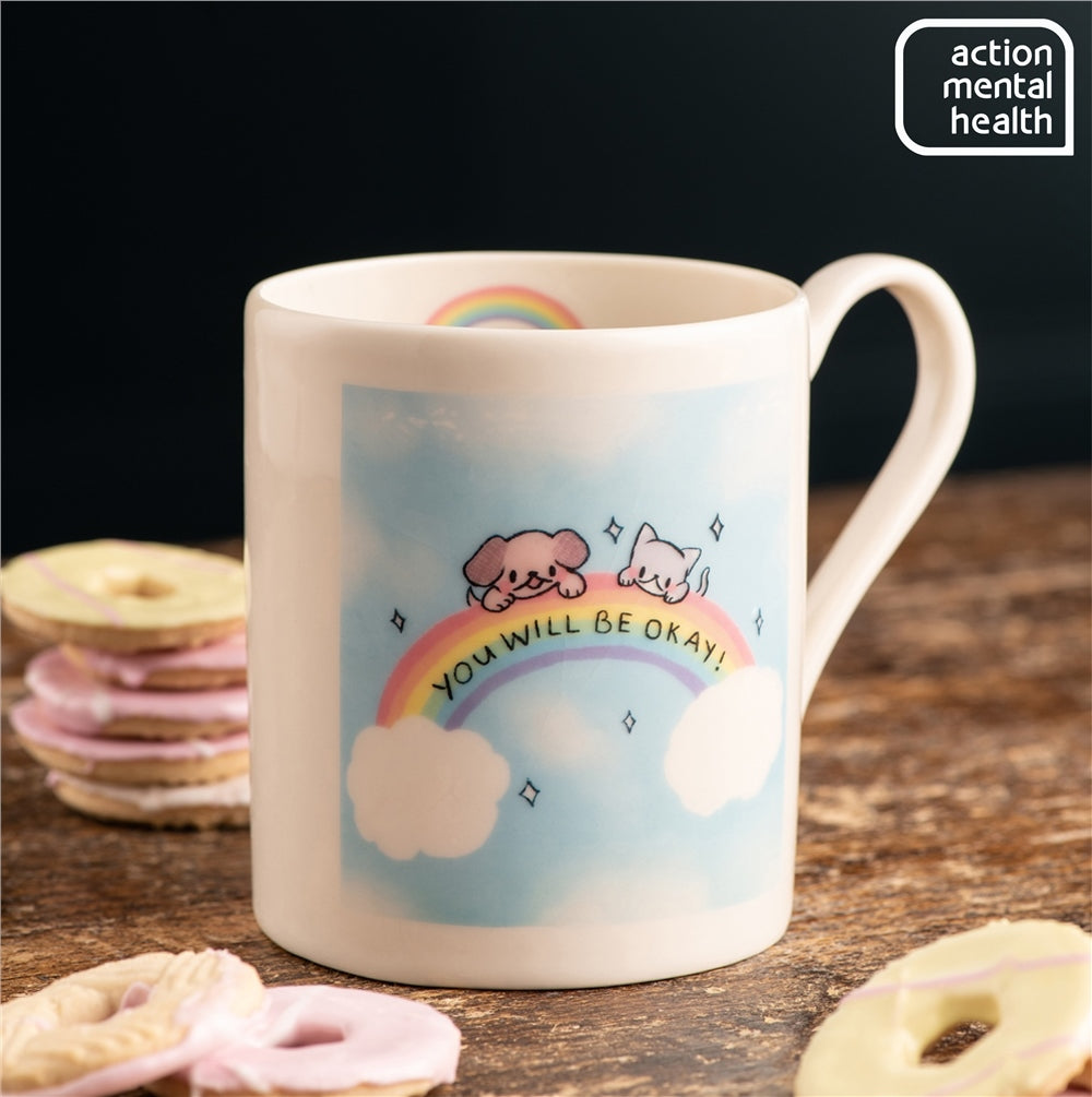 Belleek Classic Rainbow Action Mental Health Mug